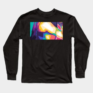 pop art lady sleeve Long Sleeve T-Shirt